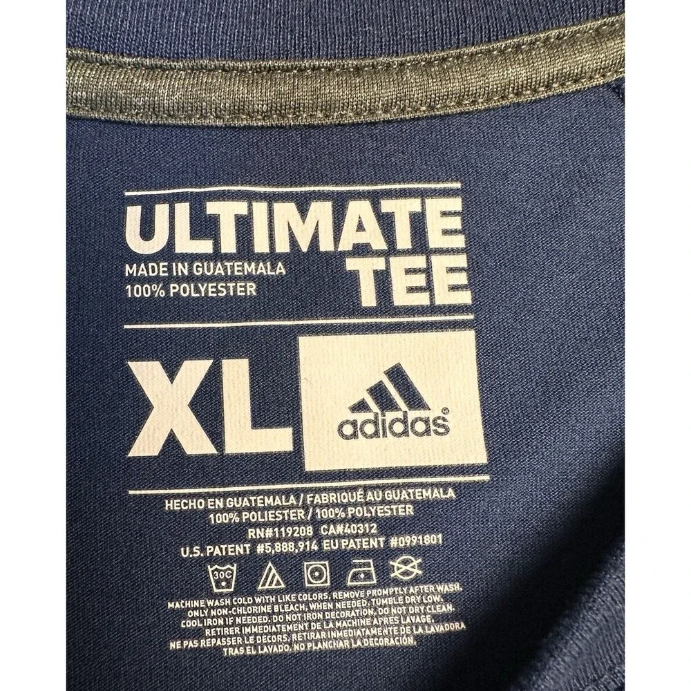 Adidas Ultimate Tee Climalite Block M University of Michigan Long Sleeve Size XL
